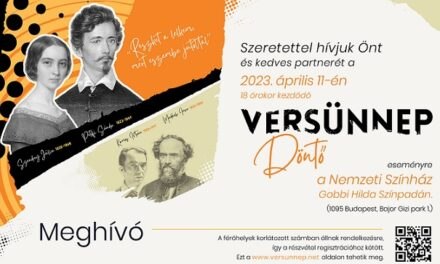A magyar költészet napján a Nemzeti Színházban tartják  a Versünnep 2023 döntőjét